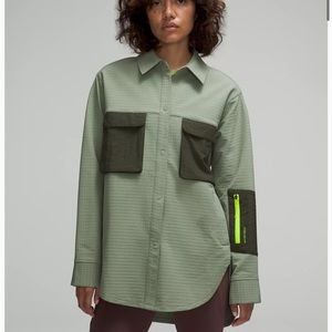 Grid Fleece Hiking Overshirt